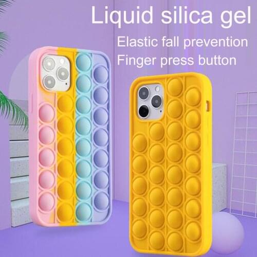 Fidget Toys Simple Dimple Simpel Kawaii Soft Silicone Decompression Mobile Phone Case Thinking Chess 1Phone Shell Cover Gifts