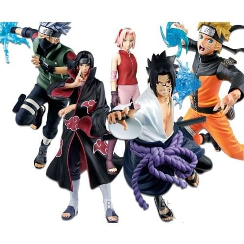 Bandai SHF genuine Naruto figure Gaara Uzumaki Naruto Uchiha Sasuke Hatake Kakashi Tsunade Decorations childrens toys gifts