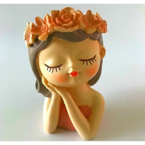 Flower Pot Cement Vase Mould Handmade Chocolate Baking Tools DIY Candy 3D Girl Silicone Fondant Cake Mold