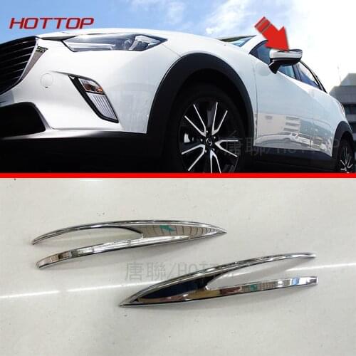 Chrome Side Mirror Cover For Mazda CX-3 2016 2017 Rearview Decoration Molding Car Styling