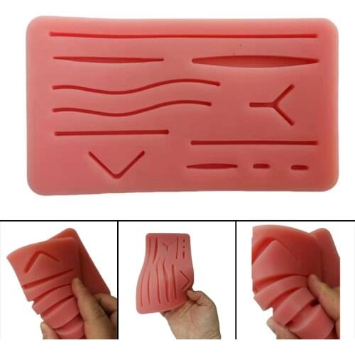 Skin Suture Practice Pad Silicone Simulation Skin For Suture Training Suture Material For Students Maquina De Costura Crochet