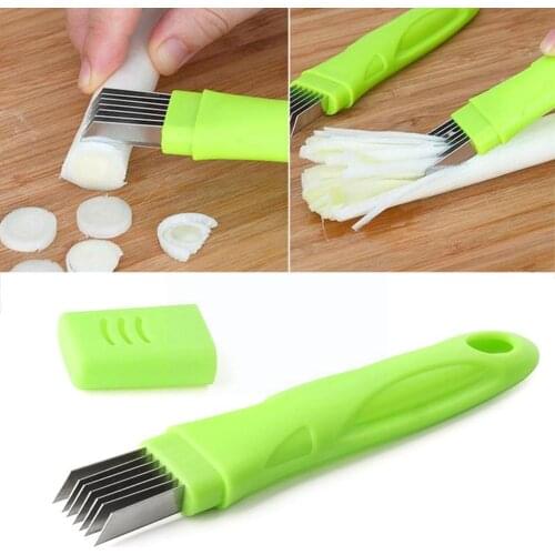Creative Onion Slicer Garlic Crusher Cutter Knife Pepper Cutting Multifunction Tools Graters Shred Chopper Vegetable Scalli Q6U2