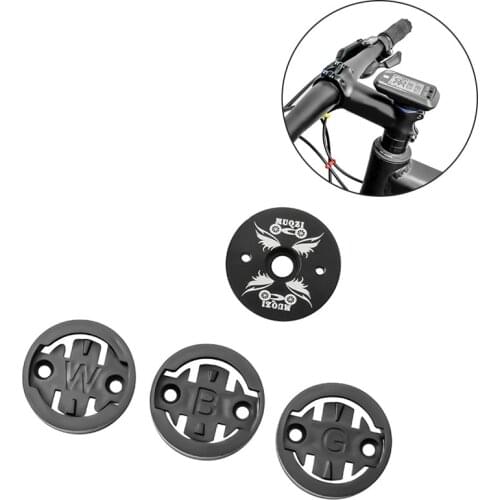 MUQZI Bike Stem Headset Top Cap Bicycle Computer Mount Holder for Bryton Wahoo Bracket Stem Top Cap Stopwatch