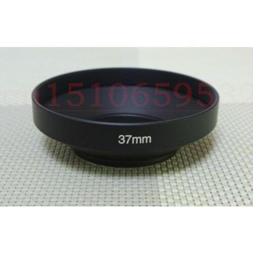 10pcs 37mm Metal Wide Angle Lens Hood For EP5 EPL7 EM10 II 37mm Lens filter