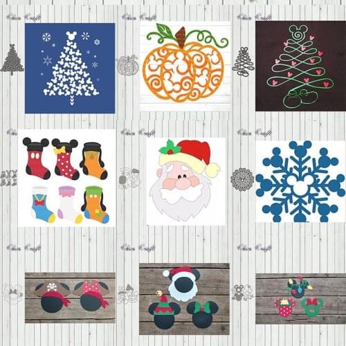 Metal Cutting Dies Christmas Halloween Stencil Scrapbooking Photo Album Card Paper Embossing Craft DIY Dies Cut