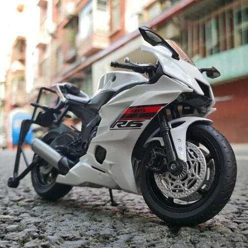 1:12 YAMAHA YZF-R6 Heavy Duty Alloy Racing Motorcycles Model Diecast Metal Simulation Street Motorcycle Toy Model Childrens Gift