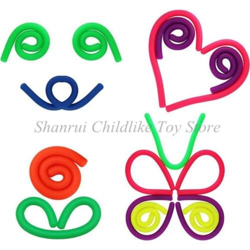 6Piece Monkey Noodles Figet Toys Set Anti Anxiety For Adults and Kids Zabawki Antysresowe Jouet Enfant