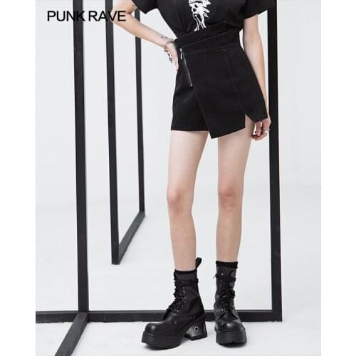 Женские короткие джинсы PUNK RAVE China At AliExpress