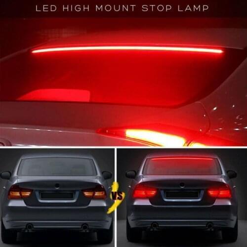 90cm Cuttable Car Signal Lamp High Mount Stop Brake Light Single/multiple Mode Car Tailgate Strip Safety Driving Warning Light