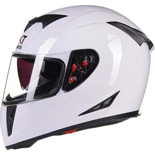 Full Face Racing Helmets 4 Seasons Double Visor Off Road Motorcycle Helmet Motorbike Sports Helmets DOT Approved Moto Helmet