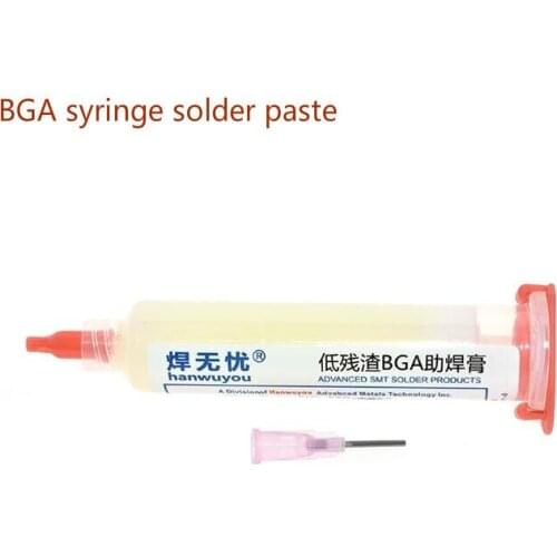 1pcs BGA Syringe Solder Paste 10cc Solder Flux Used for chip repair and automatic welding computer phone tool