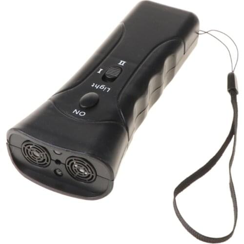 LED Ultrasonic Dog Training Repeller Anti-barking Trumpet Control Stopper Device T3LE