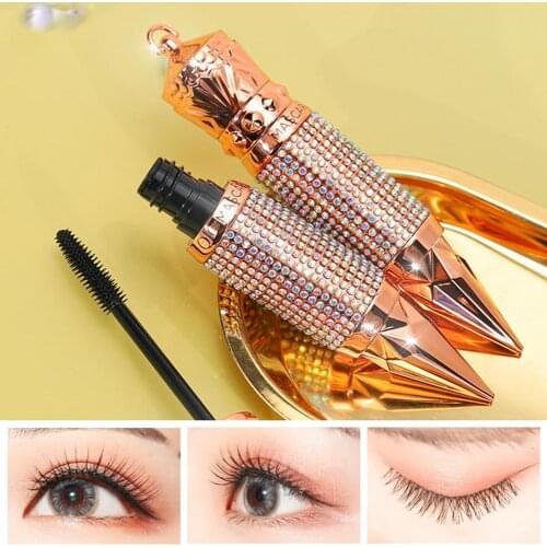 Mascara Black Curling Eyelash Smooth 4D Mascara With Silicone Brush Waterproof Sweatproof Non-smudge Long Lasting Eye Cosmetic