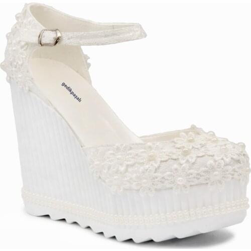 Gedikpaşalı ESL 9Y 923 WHITE Ladies Shoes Evening Dress