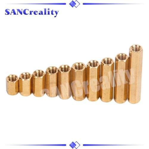 20pcs Hex Female to Female M3 brass standoff spacer Hexagonal Stud Spacer Hollow Pillars