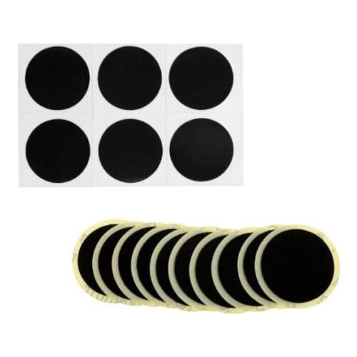 25mm Round Self-Adhesive Rubber Patches Bike Motorcycle Tyre Pieces Repairing Tool