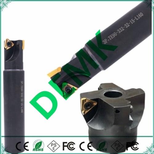 3P TF90 50 63 80 100mm for Original 3PKT150508R fast feed 90 degree face milling cutter CNC face milling cutter 3PKT