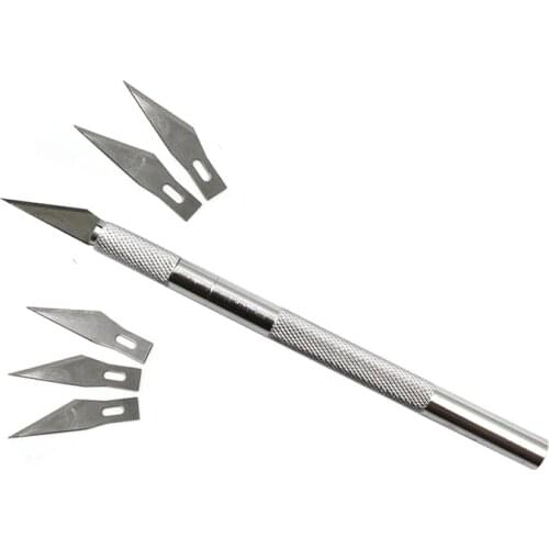 6 Blade Carve Knife Extra Backup Tool Sculpture Engrave Graver Cutter Craft Wood Cut Scorper Sculpte Razor Sharp woodcarve Hobby
