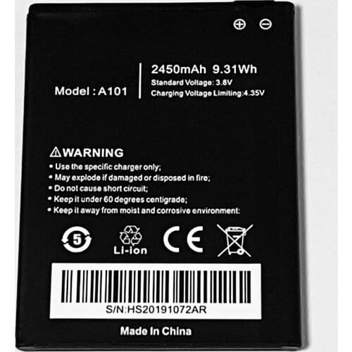 3.8V 2450mAh For UHANS A101 A101S Battery