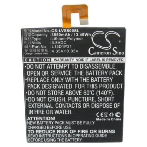 Cameron Sino 3550mAh battery for LENOVO A3500 A3500FL 7" A7-50 3G IdeaPad S5000 2 A7-30 TAB 2 A7-20 Tab A7-50 L13D1P31
