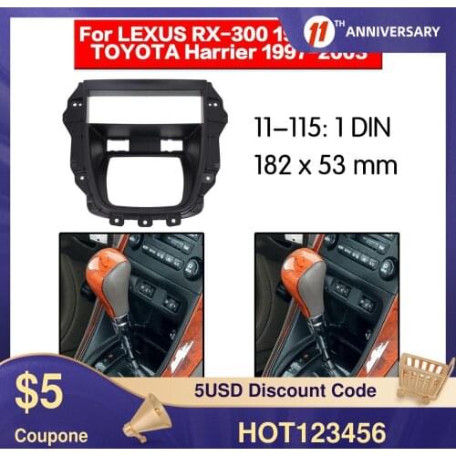 Car radio Frame Panel for Lexus RX-300 1997-2003 Toyota Harrier 1997-2003 AutoStereo Panel kit CD Trim Installation Car Detector