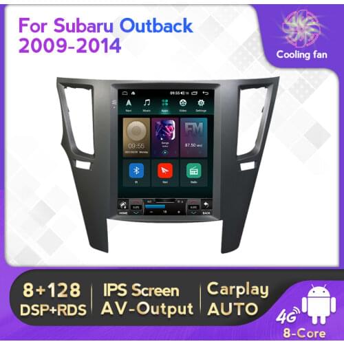 9.7inch Vertical screen Android 11 6+128G Car Radio Stereo Receiver Player For Subaru Outback 2009-2014 GPS Navigation WIFI 4G