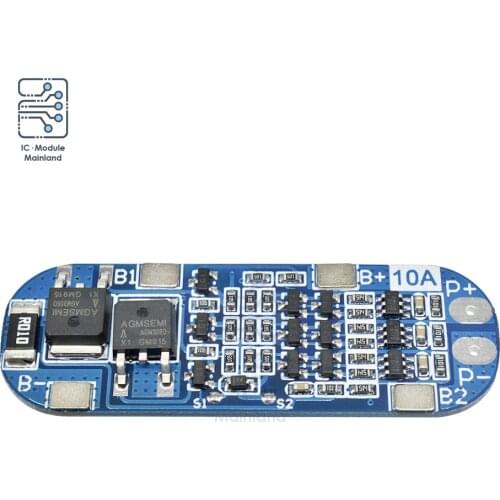 BMS 3S 10A 11.1V 12V 12.6V 18650 Lithium Battery Protection Board Power Bank Cells Charging PCB PCM