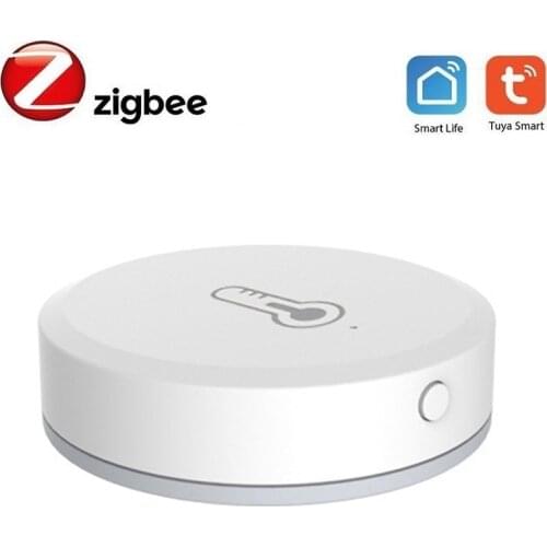 Tuya ZigBee Temperature Humidity Sensor For Smart Life APP Smart Home Indoor Thermometer Zigbee Hub Required Support Alexa