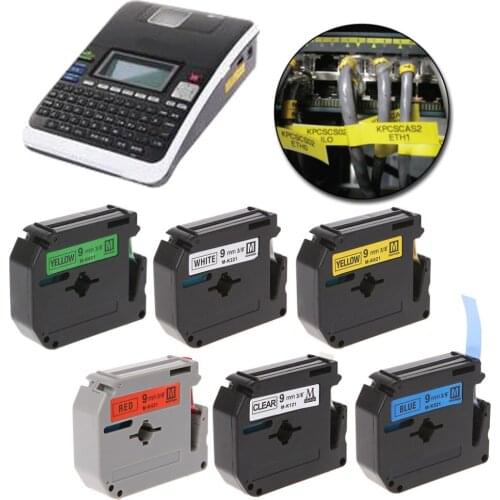 Deek-Robot Label Tape Printer Ribbon 9mm Width MK Series For Brother P-touch Label Maker