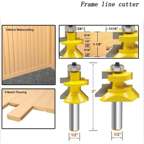 Woodworking engraving machine tool wood milling cutter high grade frame edge tenon joint cutter panel cutter floor cutter woodwo