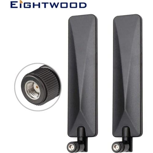 Eightwood 2pcs 4G LTE Trail Camera Antenna 9dBi RP-SMA Male Aerial for Wildlife Hunting Camera Outdoor Mobile Security Camera