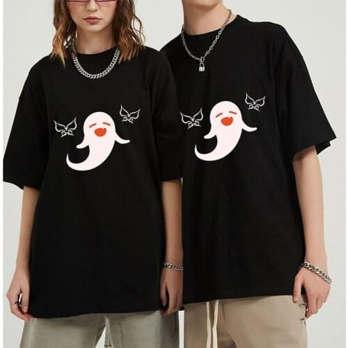 Genshin Impact Hu Tao T Shirt Men Short Sleeve Women Funny TShirt Unisex Harajuku Tops Graphic Tee Grunge Harajuku Punk Clothes