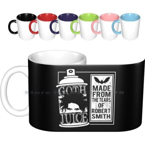 Goth Juice Ceramic Mugs Coffee Cups Milk Tea Mug Goth Goth Juice Funny Cure Parody Emo Hairspray Music Punk New Wave Gothic