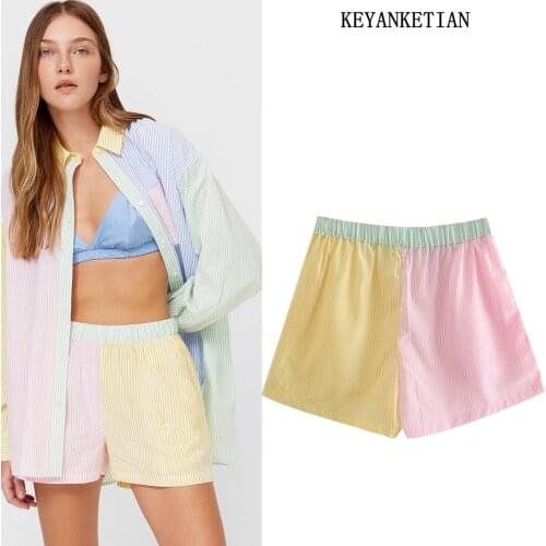 Женские шорты с высокой талией KEYANKETIAN China At AliExpress