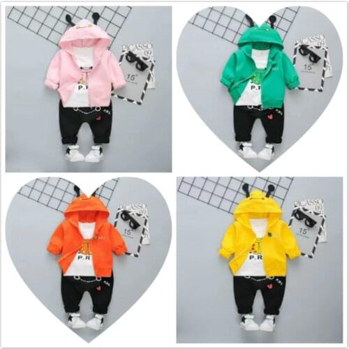 Kids Clothes Set Boys Boutique Clothing Wholesale Girls Jackets Sport Wear Children Girl T Shirt Long Sleeve Coat Outwear +Pants