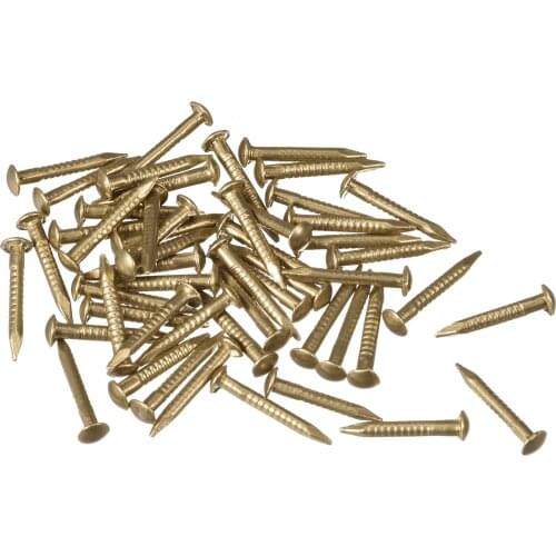 Uxcell Small Tiny Brass Nails, for DIY Pictures Wooden Boxes Household Accessories