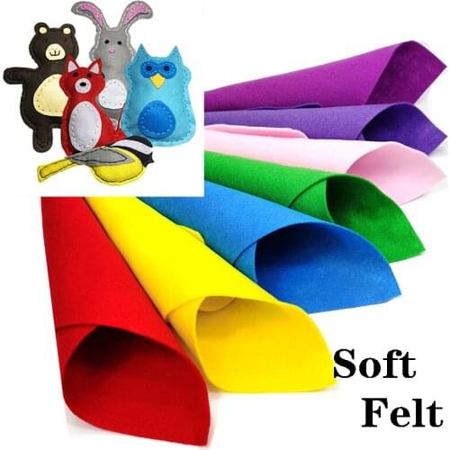 Soft Felt,Non-woven Fabric,Thickness 1.4mm,for DIY Sewing & Quilting,Toys,Cool Maker,Crafts Dolls Material,40pcs/lot,30x30cm