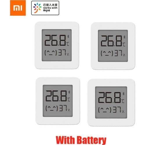 Original XIAOMI Mijia Bluetooth Thermometer 2 Wireless Smart Electric Digital Hygrometer Thermometer Work with Mijia APP