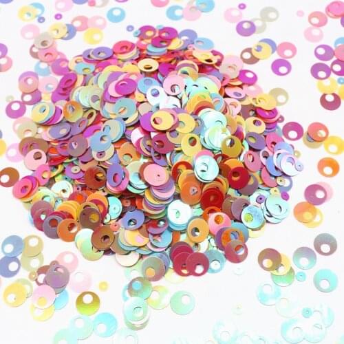 Big hole Sequins 10mm PVC Flat Round Loose Sequin Paillettes Sewing Wedding Crafts DIY Accessory Lentejuelas Para Coser