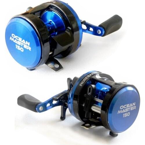 8BB Magnetic Force Brake Boat Fishing Reel Cast Drum Wheel Lure Reel Baitcasting Fish Reel Left Right Handle Salt Waterproof