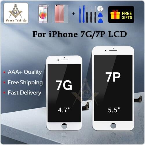 5.5 inches Display For iPhone 7plus LCD with Great 3D Touch No Dead Spot 4.7 inches For iPhone 7 7G LCD Screen High Quality