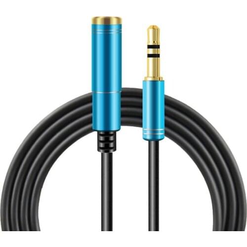 1/2/3m Male to Female 3.5mm Audio Aux Headphone Cable Extension Stereo Cord