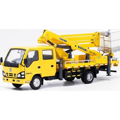 1/35 Metal Alloy Die Casting Xugong Truck-mounted Crane Ascending Machine Engineering Vehicle Model High-end Collection Gifts