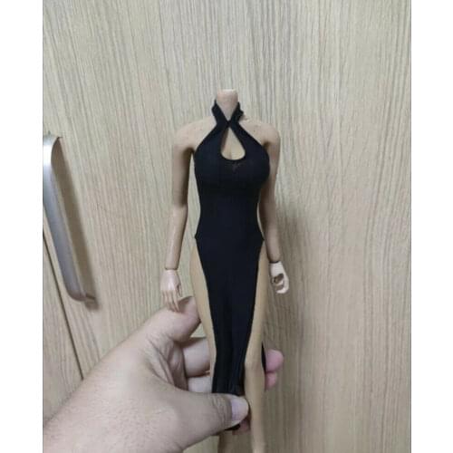 1/6 Scale Soldier Clothes Ice Silk Cheongsam Model for 12" Female Action Doll