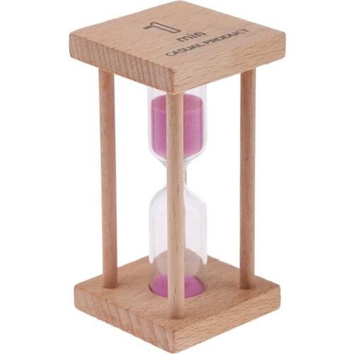 1pc Home Decor 1 minutes Hourglass Timer Table Sand Clock Timers Teeth Brushing Gifts Kitchen Timer Games Yoga Timing