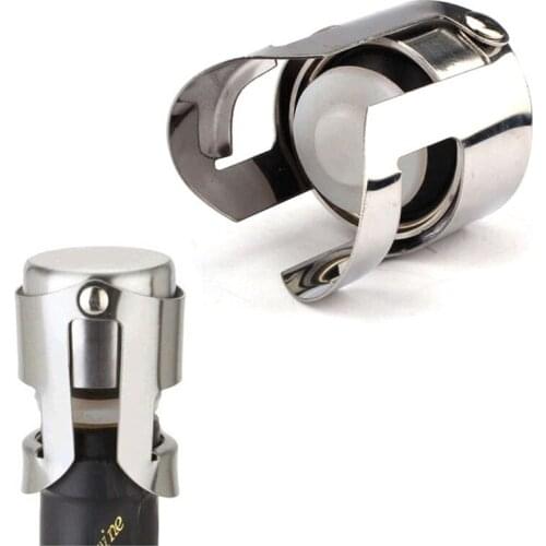 1PC Stainless Steel Champagne Sparkling Wine Bottle Stopper Sealer Bottle Cover Wine Plug Accessories Drinking Bar Tool @C