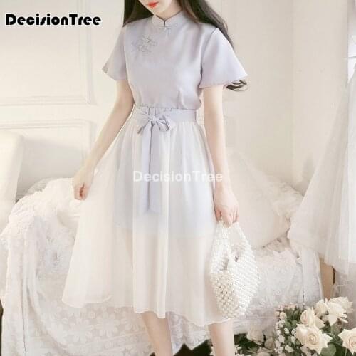 2021 chinese style hanfu women chinese dress girl fairy princess traditional hanfu tang suit improved costume asian dress