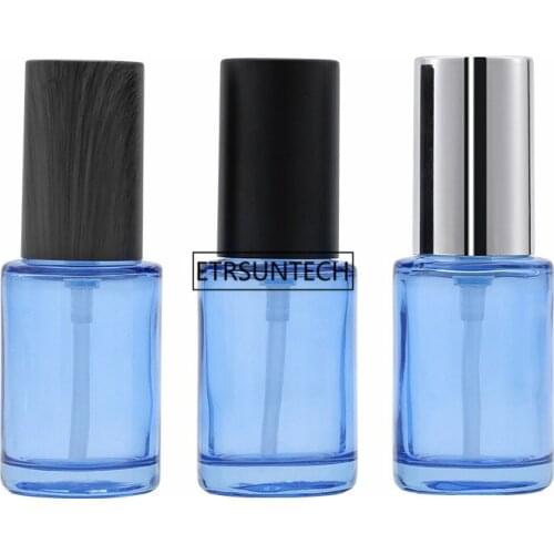 50pcs 30ml Pump Bottles Refillable Blue Bottle Lotion Packaging Glass Empty Travel Perfume Skincare Container F3458