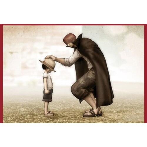 Anime OP Four Emperors Shanks Straw Hat Luffy PVC 18CM Action Figure Going Merry Doll Collectible Model Toy