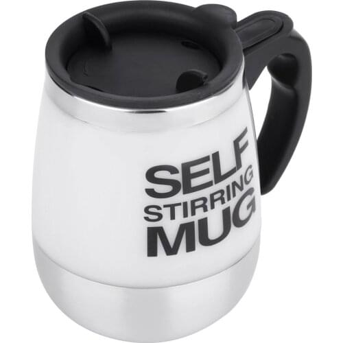450ml Stainless Steel Self Stirring Mug Auto Mixing Drink Tea Coffee Cup Home Automatic Electric Coffee Cups